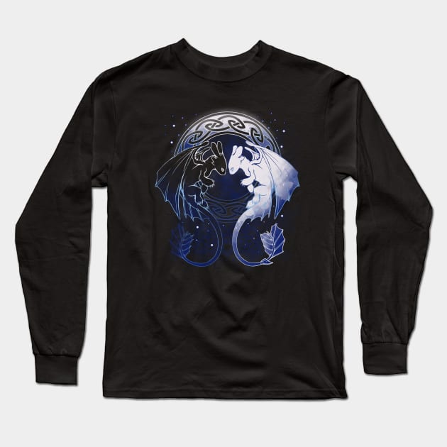 Two Dragons Long Sleeve T-Shirt by xMorfina